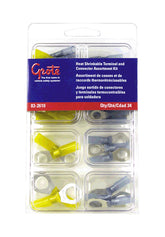 Grote 83-2610 Heat Shrink Kit - 34 Assorted Terminals & Connectors